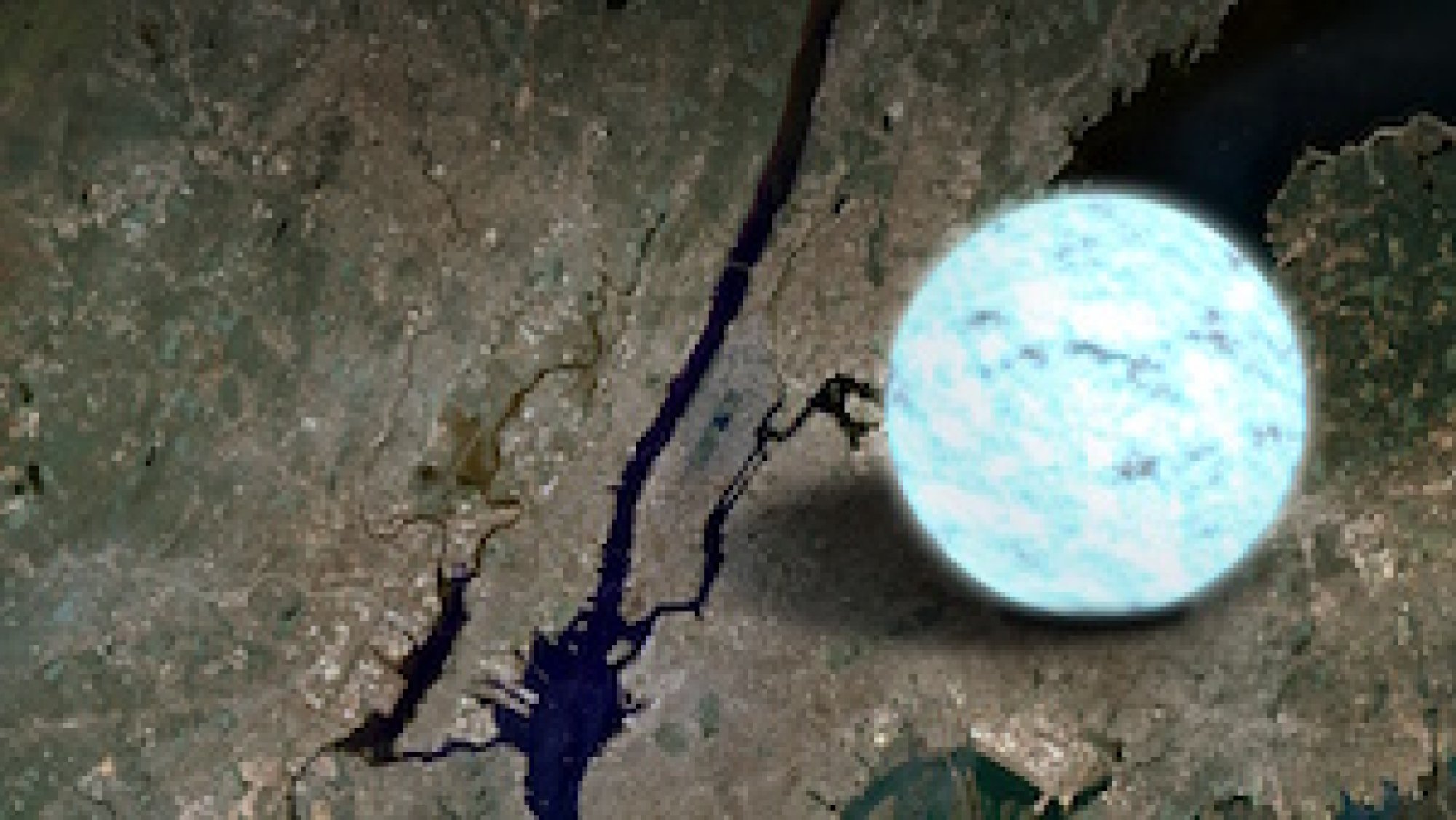 A neutron star compared to Manhattan, New York. These objects are like "crushing half a million times Earth