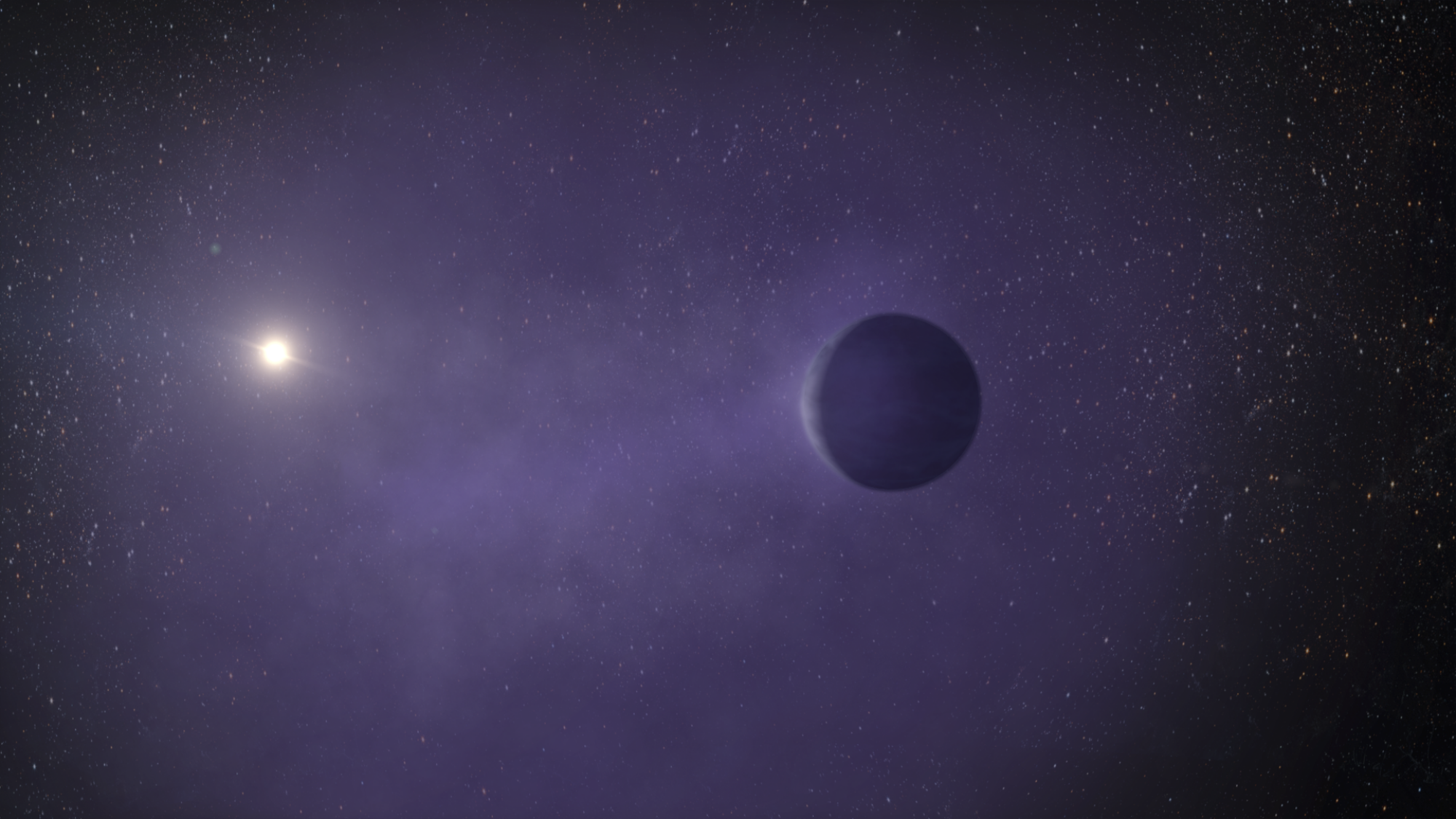 Mini Neptune orbiting a star