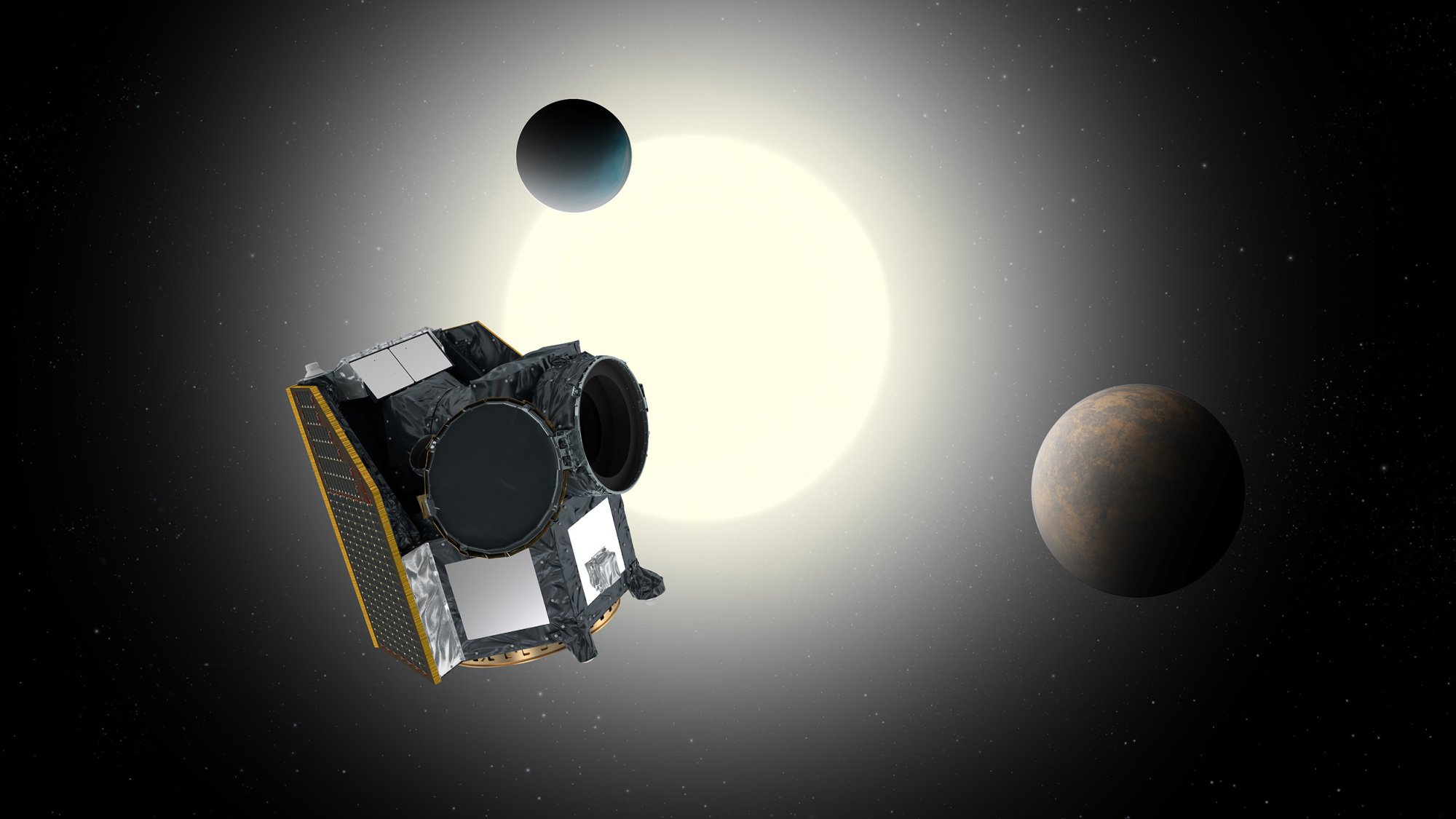Cheops mission studying exoplanets