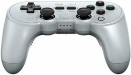Gray wireless gaming controller
