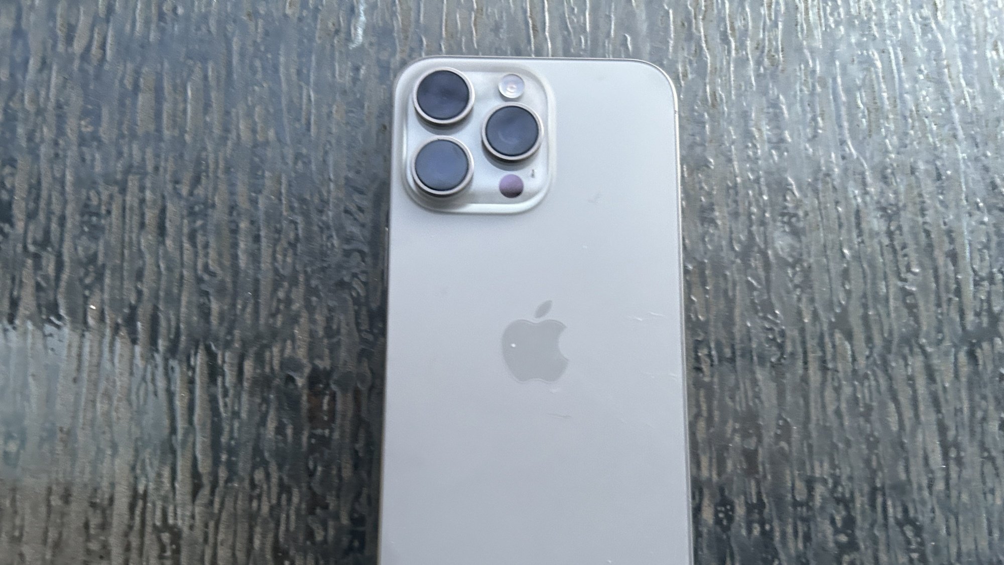 iPhone 15 Pro Max on a table
