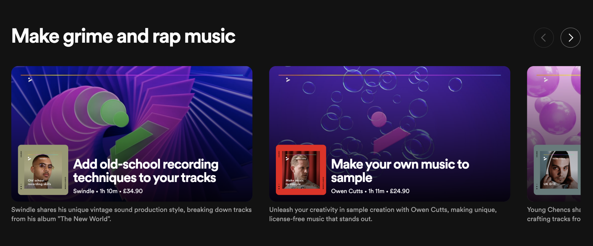 A screenshot of Spotify